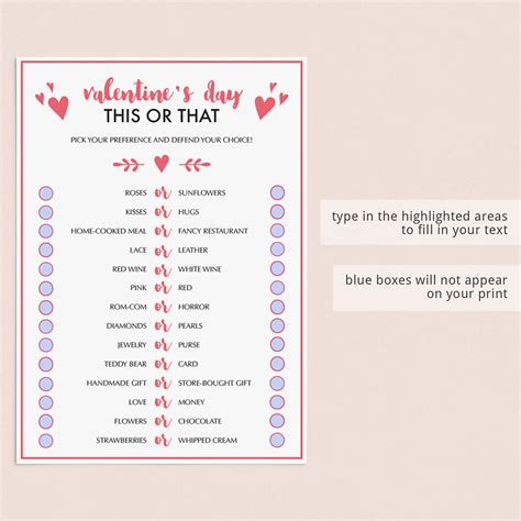 Valentines Day Would You Rather Game For Adults Virtual And Printable