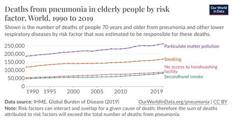 Number Of Pneumonia Deaths In Elderly By Risk Factor Our World In Data