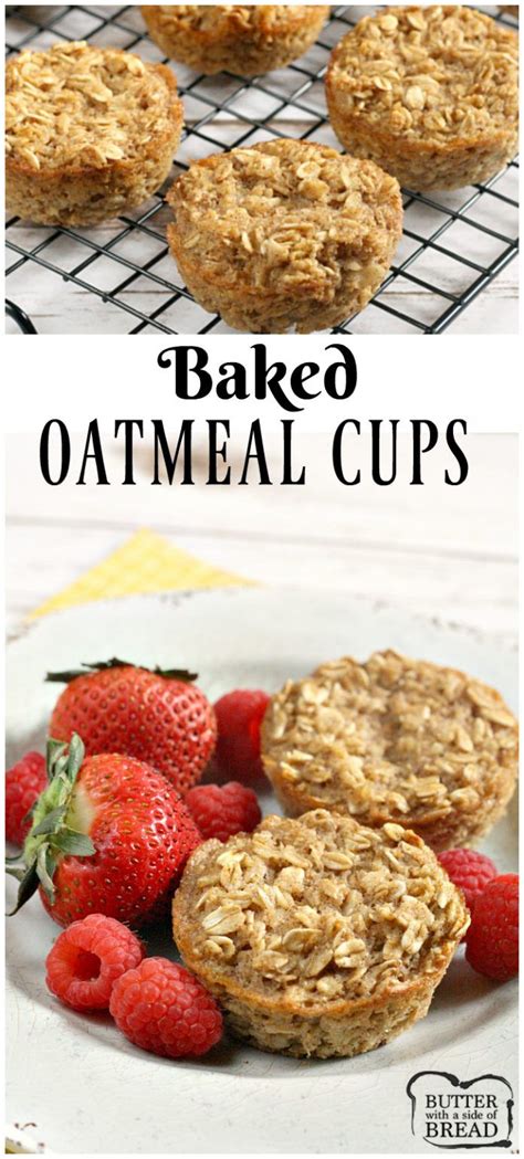 Oatmeal is considered to be one of the healthiest breakfast options that's a calories: Baked Oatmeal Cups are already pre-portioned and can be made ahead for a quick, easy, delicious ...