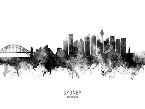 Sydney Australia Skyline 21 Digital Art By Michael Tompsett Pixels