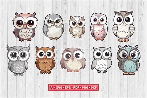 Cute Owl Cartoon Svg Cut File Cricut Vector Clipart Clip Art Library
