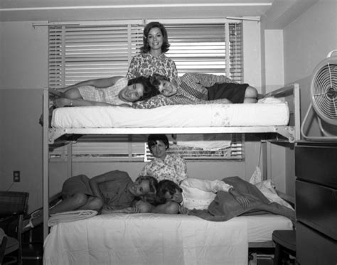 Florida Memory • Fsu Coeds On Bunk Bed At Dorman Lounge In Tallahassee