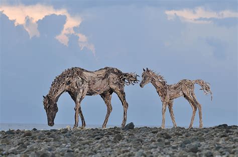 Impressive Driftwood Horse Sculptures By James Doran Webb