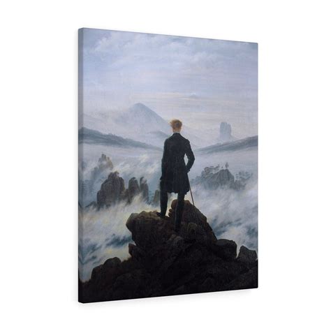 Wanderer Above The Sea Of Fog 1818 By Caspar David Friedrich Canvas