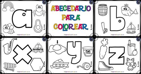 SÚper Abecedario Para Colorear Imagenes Educativas