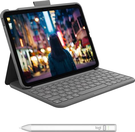 Logitech Slim Folio Keyboard Case For Ipad 10th Gen With