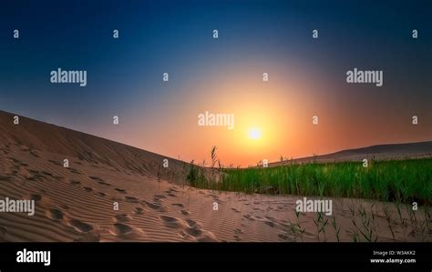 Beautiful Sunrise In Dammam Saudi Arabia Desert Stock Photo Alamy