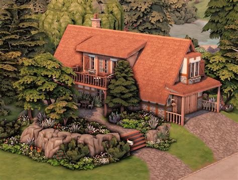 Forest House The Sims 4 Sims House Sims House Design Sims Building