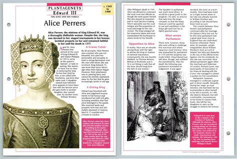 Alice Perrers 1345 1400 Plantagenets Atlas Kings And Queens Of Gb Maxi Card