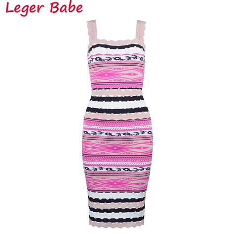 Leger Babe Off Shoulder Halter Bandage Dress Striped Zipper Mini Celebrity Party Dresses Sexy