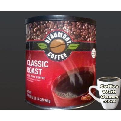 Folgers classic roast is a crowd pleaser and can be brewed to suit nearly every coffee taste. Beaumont Coffee Classic Roast Fine Grind Medium Roast (2 Lb 1.9 Oz) Tin Reviews 2019