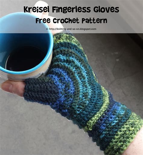 Wear them in style and get your hands cozy and warm too either you at home or going outdoors. Knitting and so on: Kreisel Fingerless Gloves