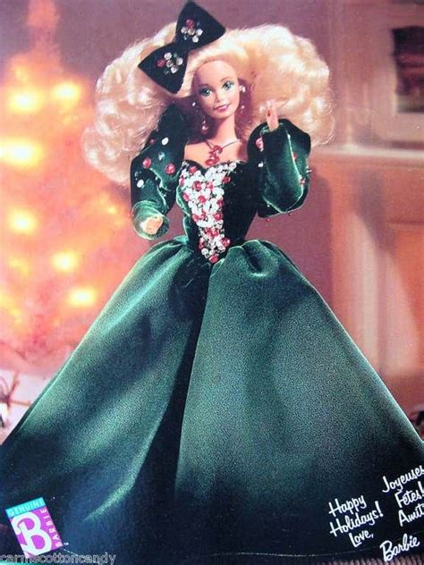 Happy Holiday 1991 Barbie Blog Holiday Barbie Dolls Princesas Disney Fashion Dolls Happy