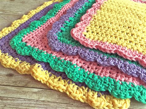 Crochet Dishcloth Free Patterns These Kitchen Knit And Crochet Patterns
