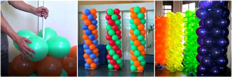 Come creare una colonna di palloncini senza base | Feste e ...