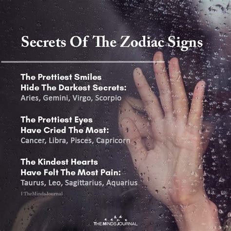 Secrets Of The Zodiac Signs Zodiac Signs Sagittarius Zodiac Signs