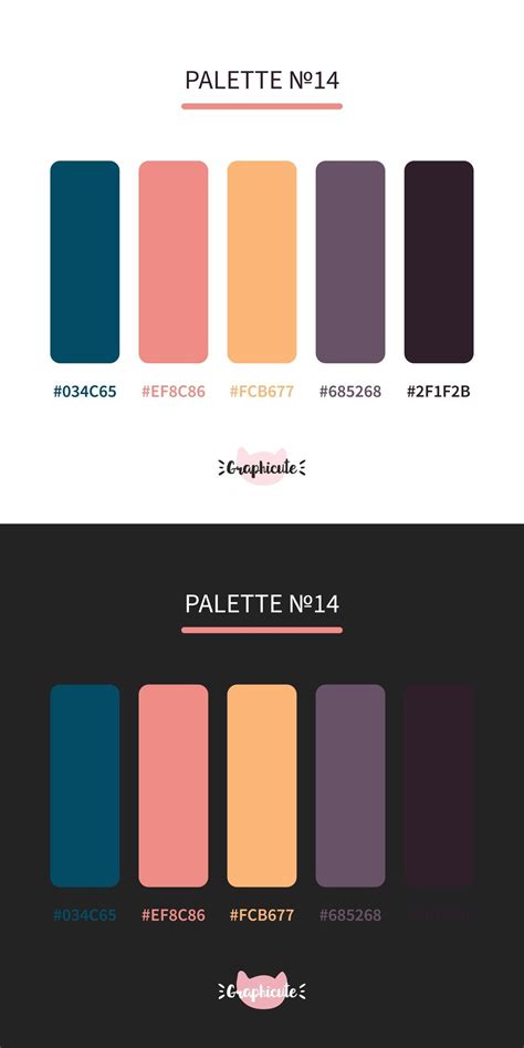 Color Palette With Hex Codes Pretty Combinations Of Colors ⠀