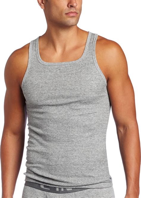 C In2 Mens Core Basic Square Neck Tank Top Clothing