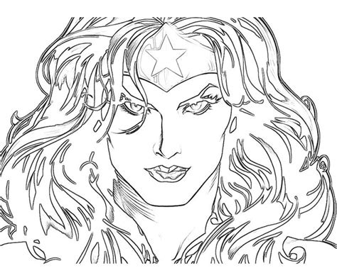 20 Free Printable Wonder Woman Coloring Pages