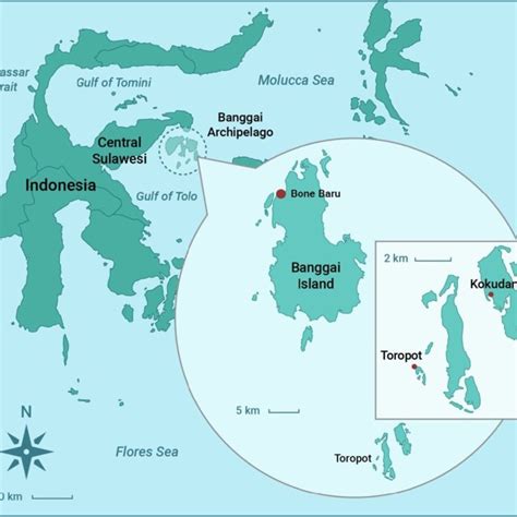 Map Of The Banggai Archipelago Indonesia Showing The Study Site Map
