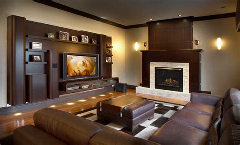 Tv room design applied to the middle room which has a space large enough because there also must be a seat for you to watch. 15 Modern Day Living Room TV Ideas | Home Design Lover