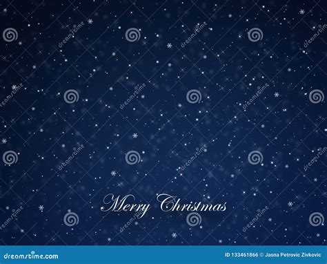 Christmas Dark Blue Abstract Background Stock Illustration