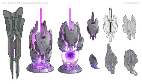 Null Sector Ship Core Spire And Containment Devices Art Overwatch 2 Art