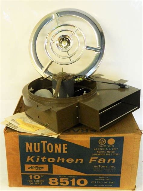 New Old Stock Nutone 8510 Jet Power Model Retro Kitchen Exhaust Wall Or