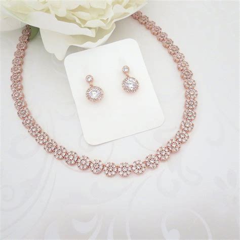 20 Simple Wedding Jewelry For Bride Look More Beautiful Rose Gold