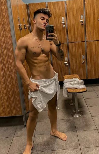 Shirtless Male Nude Locker Room Towel Jock Bare Foot Beefcake Photo X