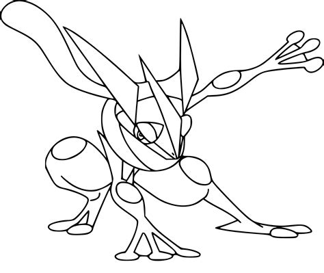 Coloriage Amphinobi Pokemon à Imprimer