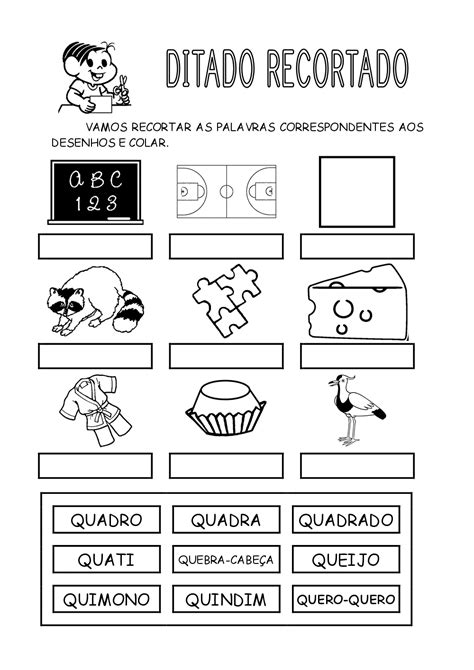 Palavras Com A Letra Q Para Alfabetização