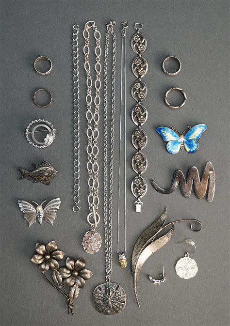 Lot Collection Of Sterling Silver Jewelry