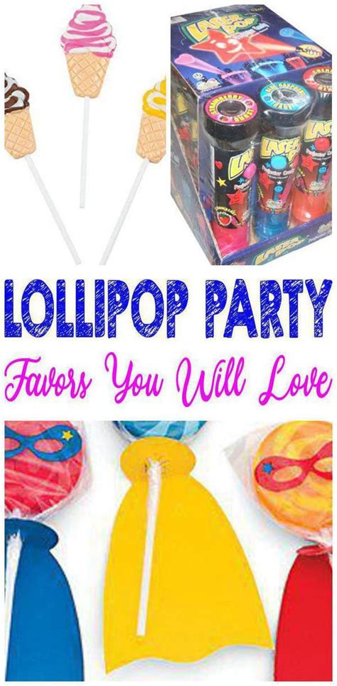 Lollipop Party Favor Ideas Lollipop Party Party Favors For Kids