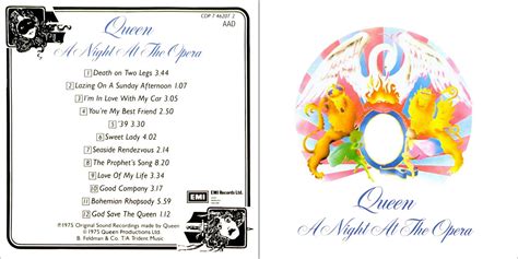 Solo Un Disco A Night At The Opera Queen 1975