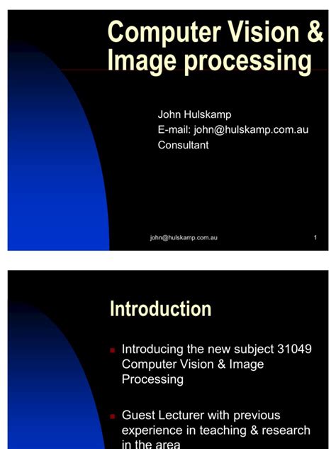 Computer Vision And Image Processing Image Resolution