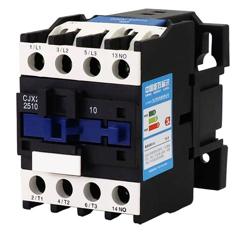 Normal Open Electric Ac220v Cjx2 2510 25a Three Phase Contactor China