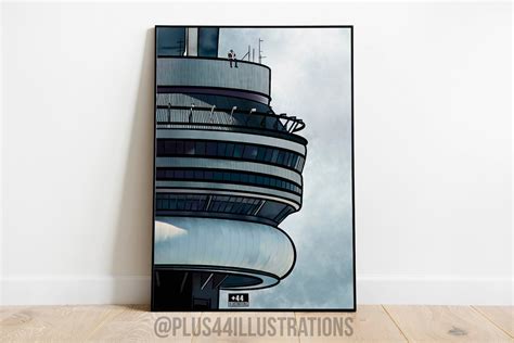 Drake Views Album Cover Illustration Art Print Wall Art Etsy