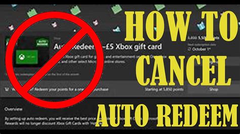 How To Cancel Auto Redeem On Xbox Youtube