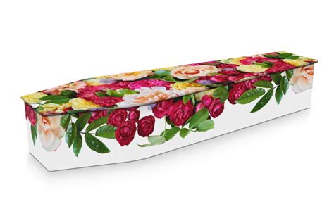 Mixed Flowers Custom Coffin Design Expression Coffins