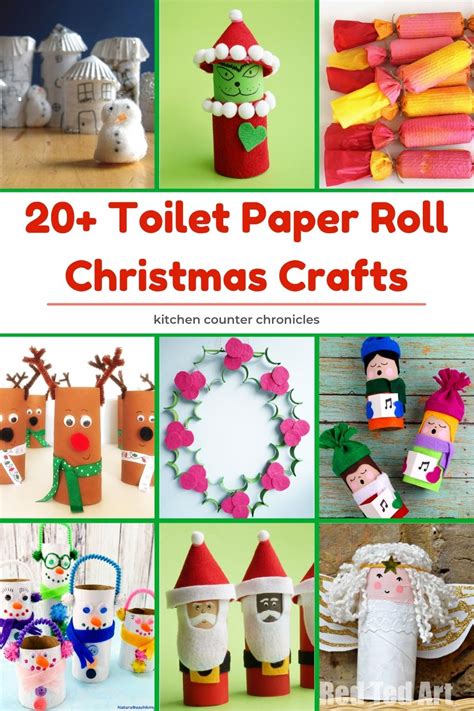 Easy Toilet Paper Roll Crafts For Toddlers Christmas Railsback Mrsawas