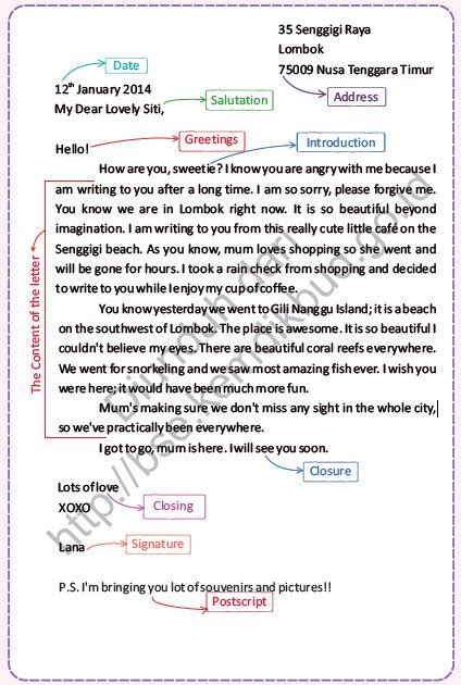 Surat pribadi juga disebut dengan surat prive. FUNGSI SOSIAL, STRUKTUR DAN UNSUR KEBAHASAAN SURAT PRIBADI ...