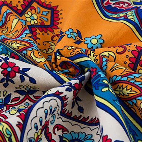 Hnnsi Exotic Striped Bohemia Pillow Shams King Size 2 Pieces100