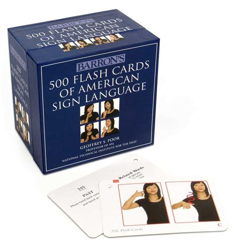 Barrons 500 Flash Cards Of American Sign Language Book