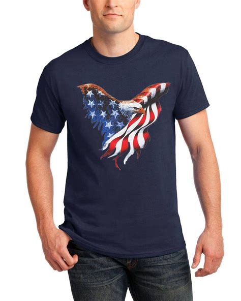 Fourth Of July T Shirts For Men Us Flag American Eagle Etsy