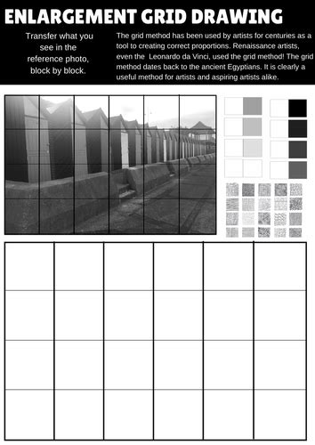 10 High Quality Art And Design Worksheets For Enlarging Using The Grid
