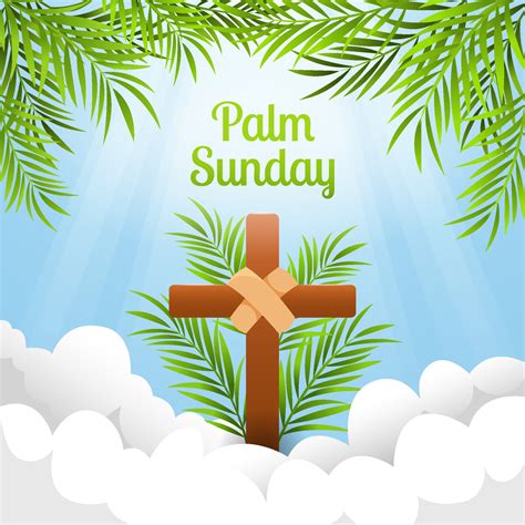 Palm Sunday Background 5734811 Vector Art At Vecteezy