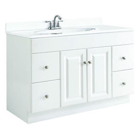 Want to shop bathroom vanities nearby? Design House Wyndham 48 in. W x 21 in. D Unassembled ...