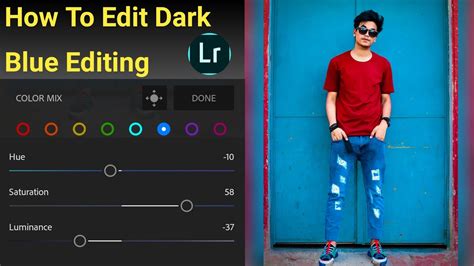 There are a lot of photo editing apps available for android right now. Lightroom cc Dark Blue background photo Editing Lr Dark ...
