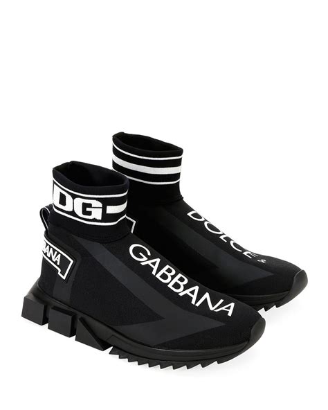 Dolce And Gabbana Dolce And Gabbana Black Sorrento High Top Sneakers